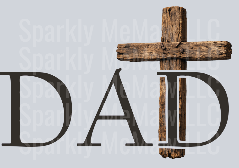 dad cross UV DTF Decal