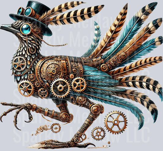 Road Runner SteamPunk UV DTF Decal 34
