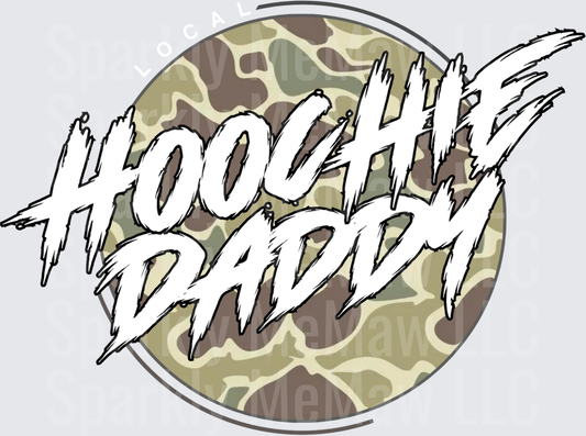 HOOAH Army Military Slang Camouflage Circle Design UV DTF Decal