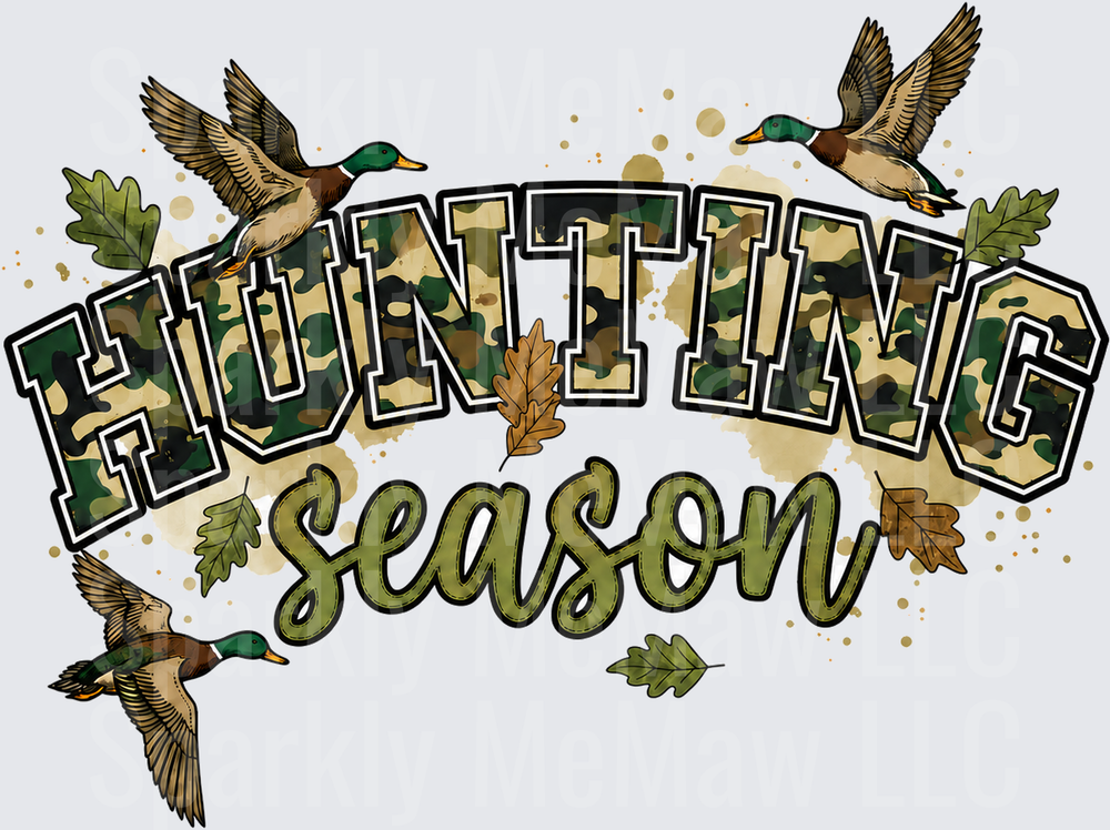 Hunting Season Mallard Ducks UV Decal Decal