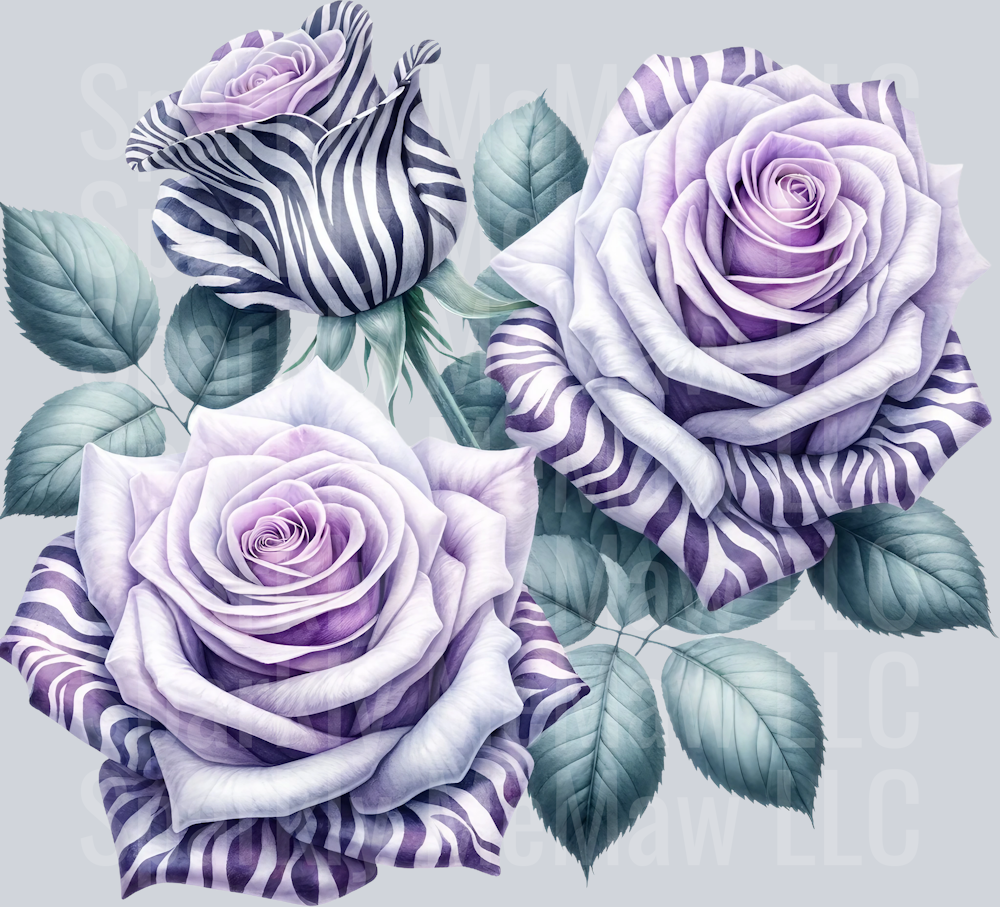 rose 19 Animal Rose UV DTF Clip Art Decal