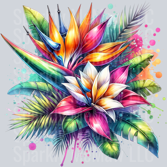 flower 3 Clip Art UV DTF Decal