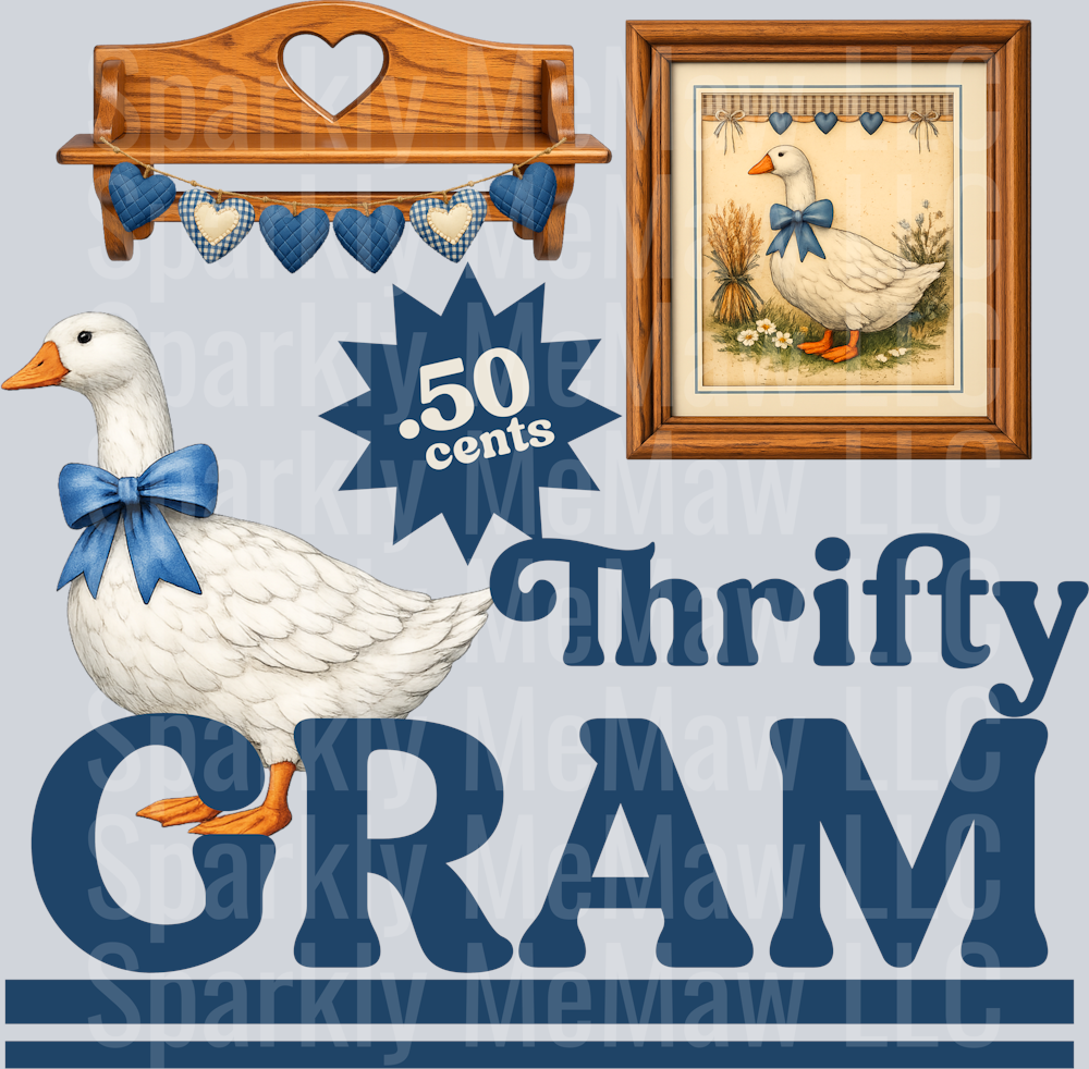 Thrifty Gram UV DTF Decal