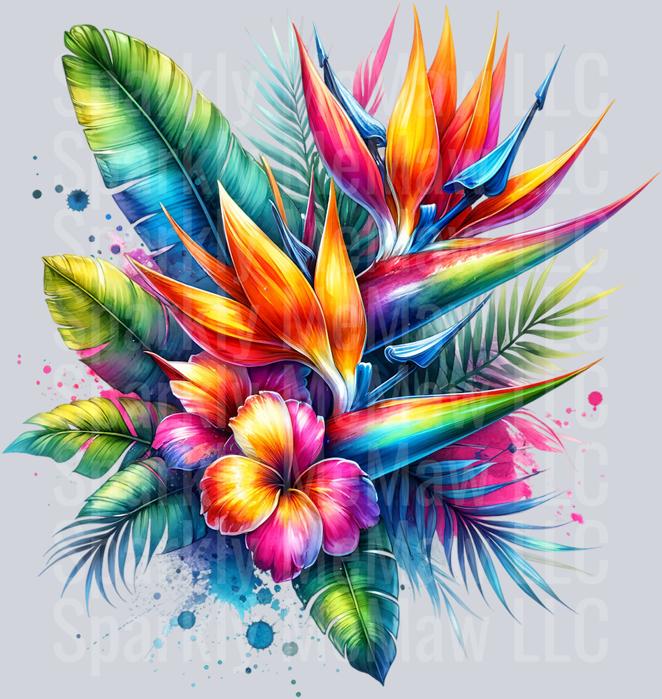 flower 1 Clip Art UV DTF Decal
