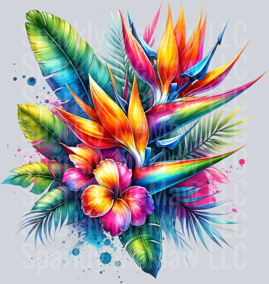 flower 1 Clip Art UV DTF Decal