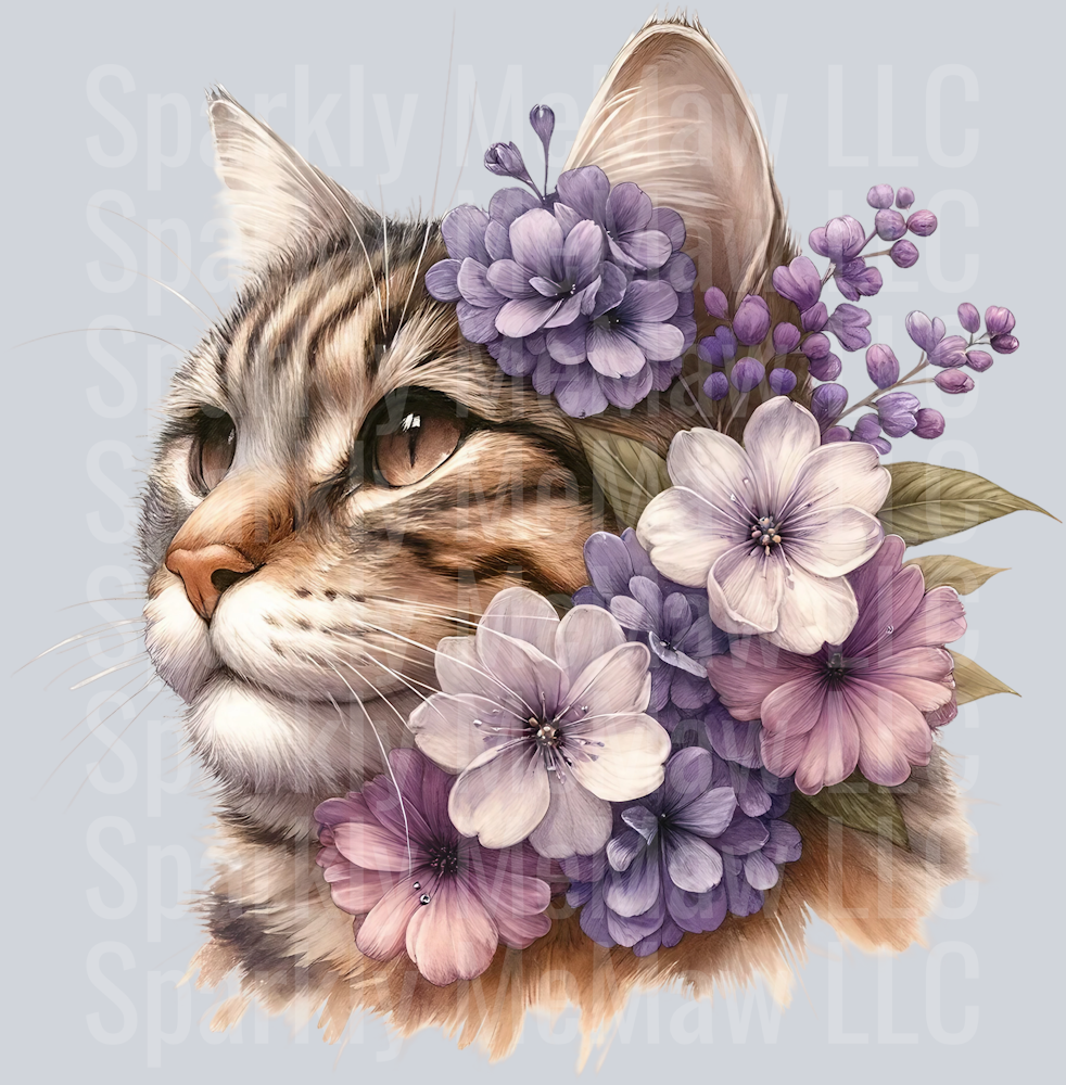 cat 3 Clip Art UV DTF Decal