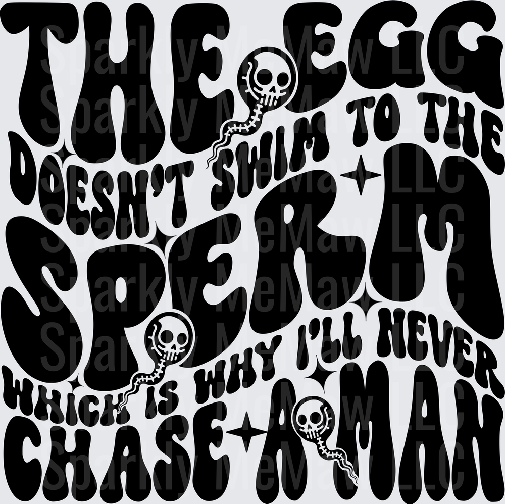 Groovy Retro Typography Spooky Quote Design with Skull Motifs DTF Transfer for Fabric