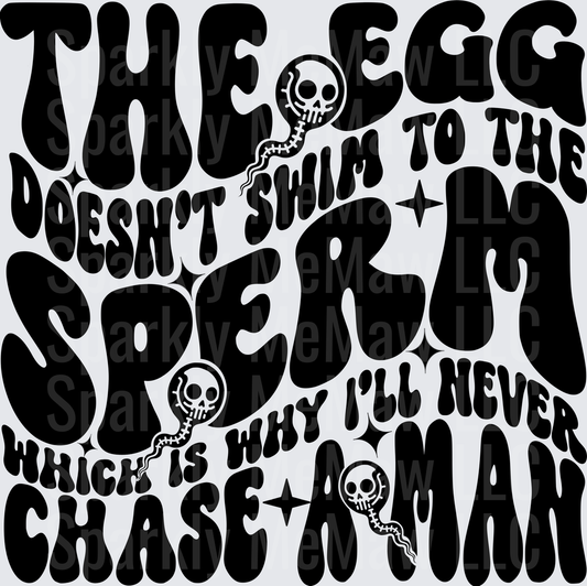 Groovy Retro Typography Spooky Quote Design with Skull Motifs DTF Transfer for Fabric