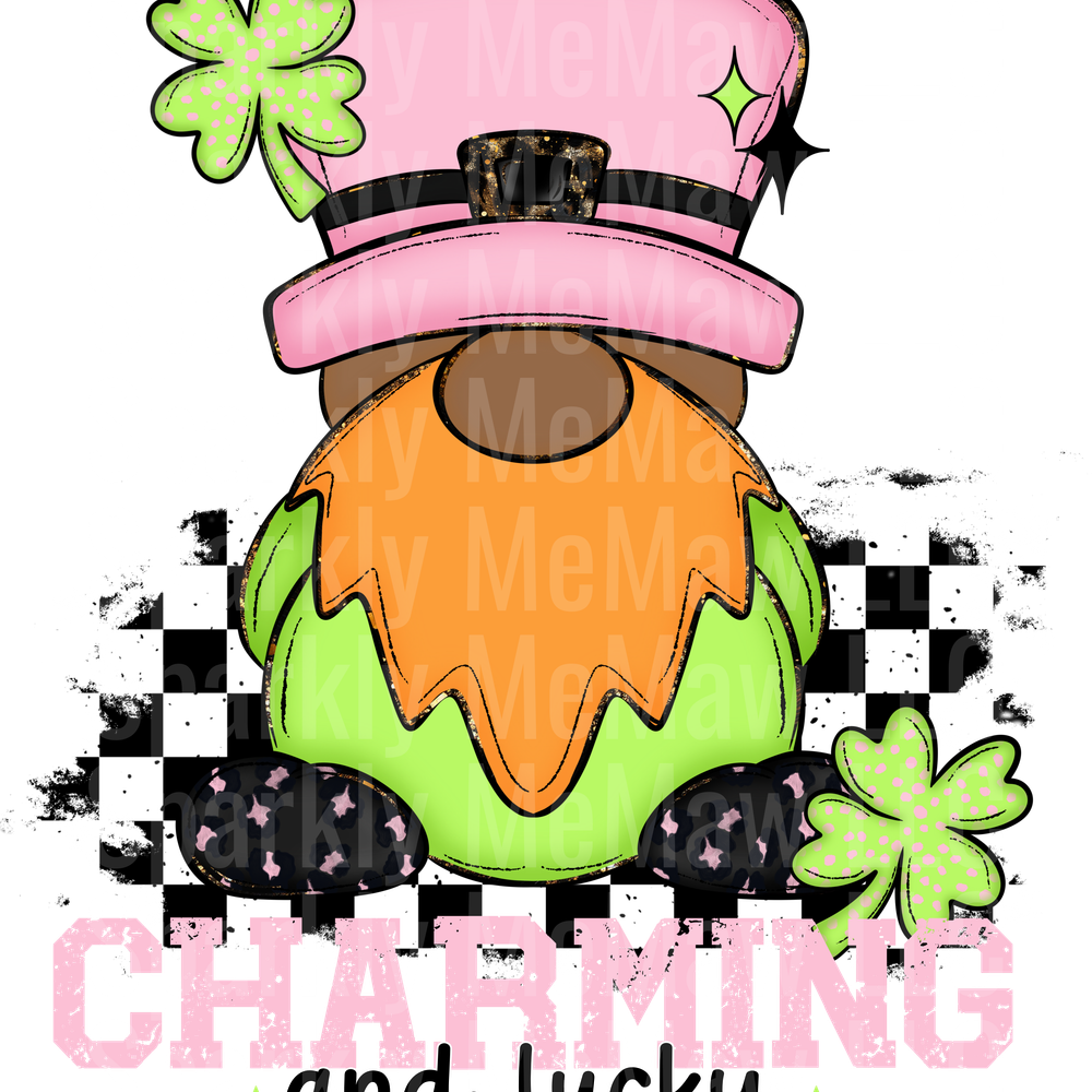 Charming and lucky 2 DTF Transfer (Fabrics)