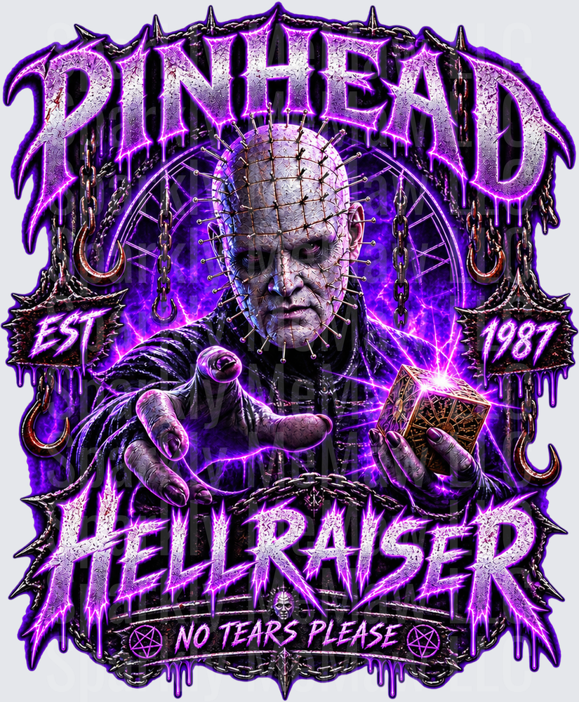 Pinhead Hellraiser No Tears Please UV DTF Decal