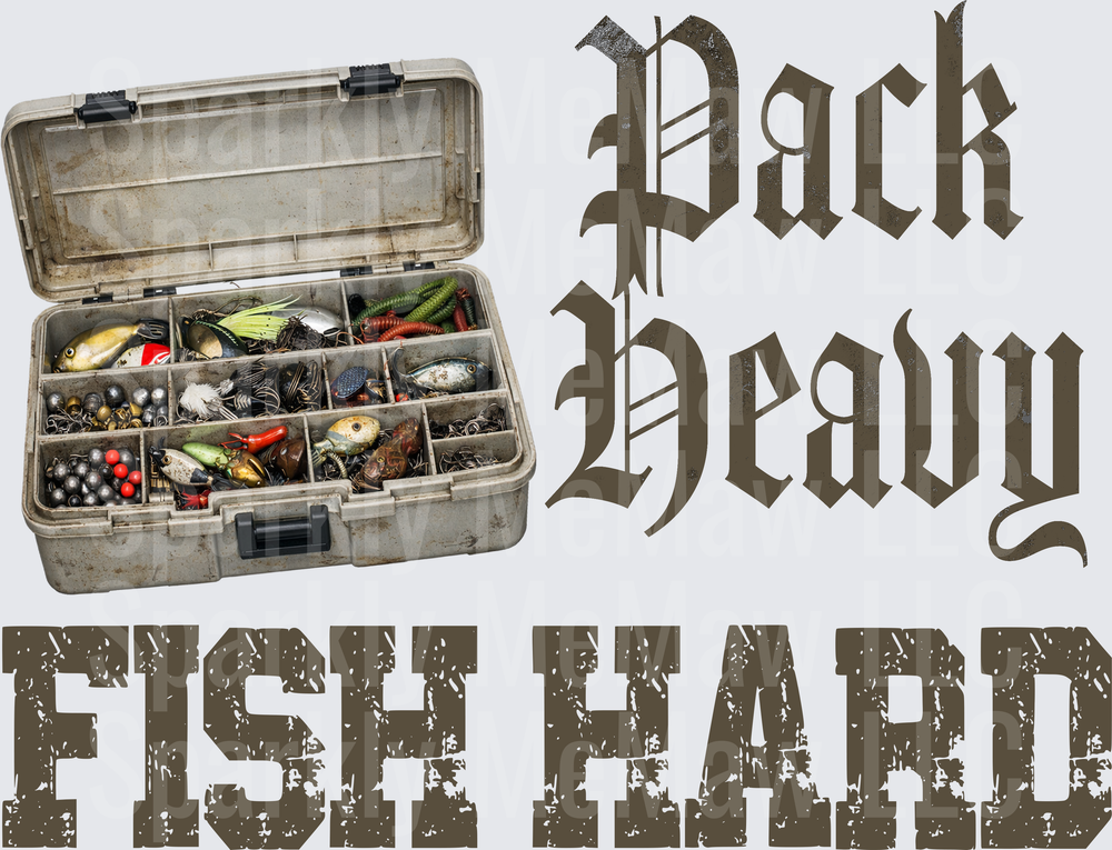 Pack Heavy Fish Hard Vintage Tackle Box Design