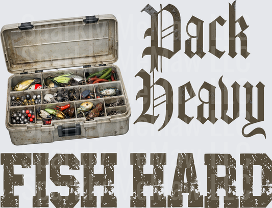Pack Heavy Fish Hard Vintage Tackle Box Design