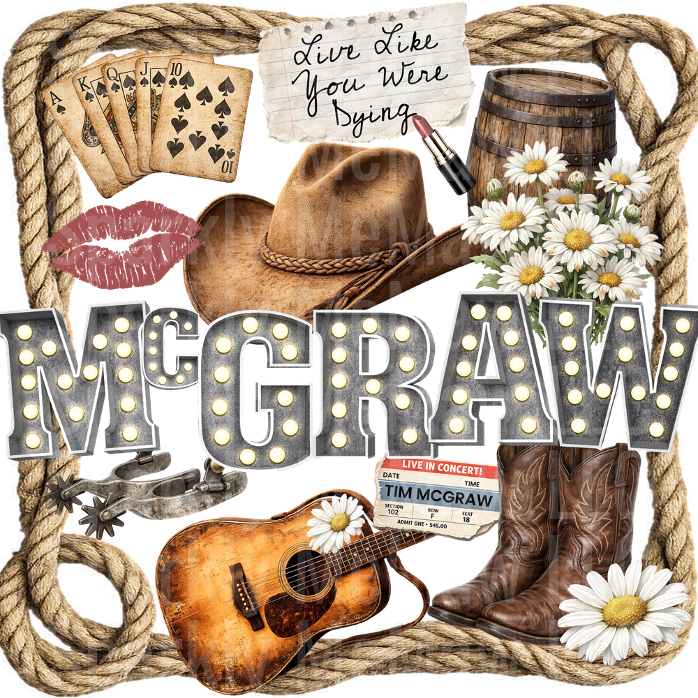 McGraw Western UV DTF Decal