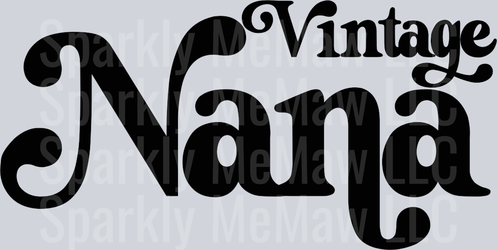 Vintage Nana UV DTF Decal