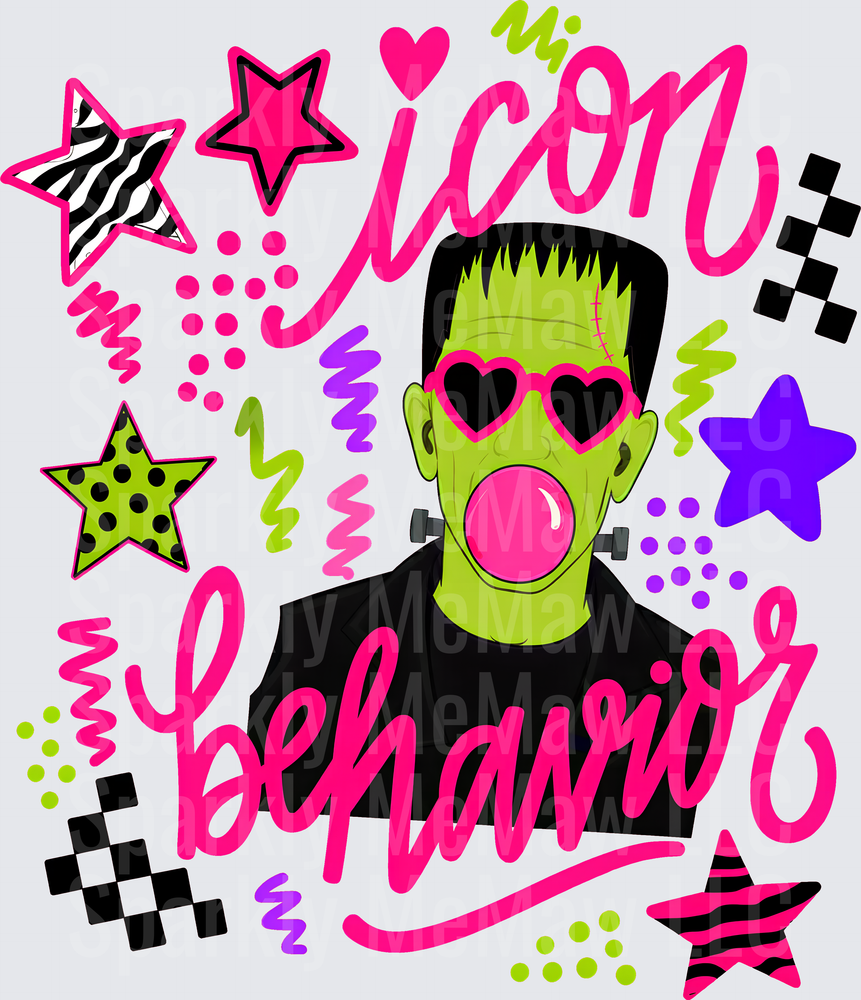 Frankenstein Icon Behavior UV DTF Decal