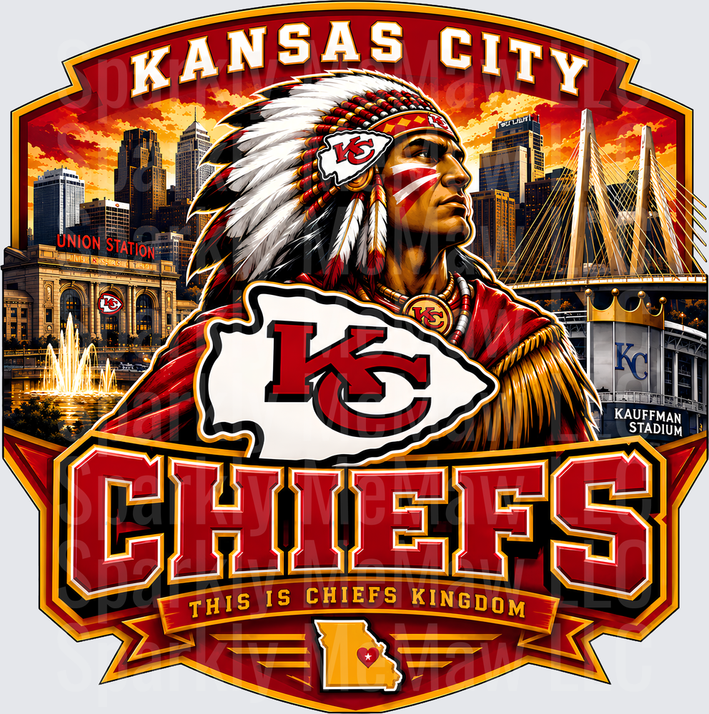 Kansas City Chiefs Kingdom UV DTF Decal