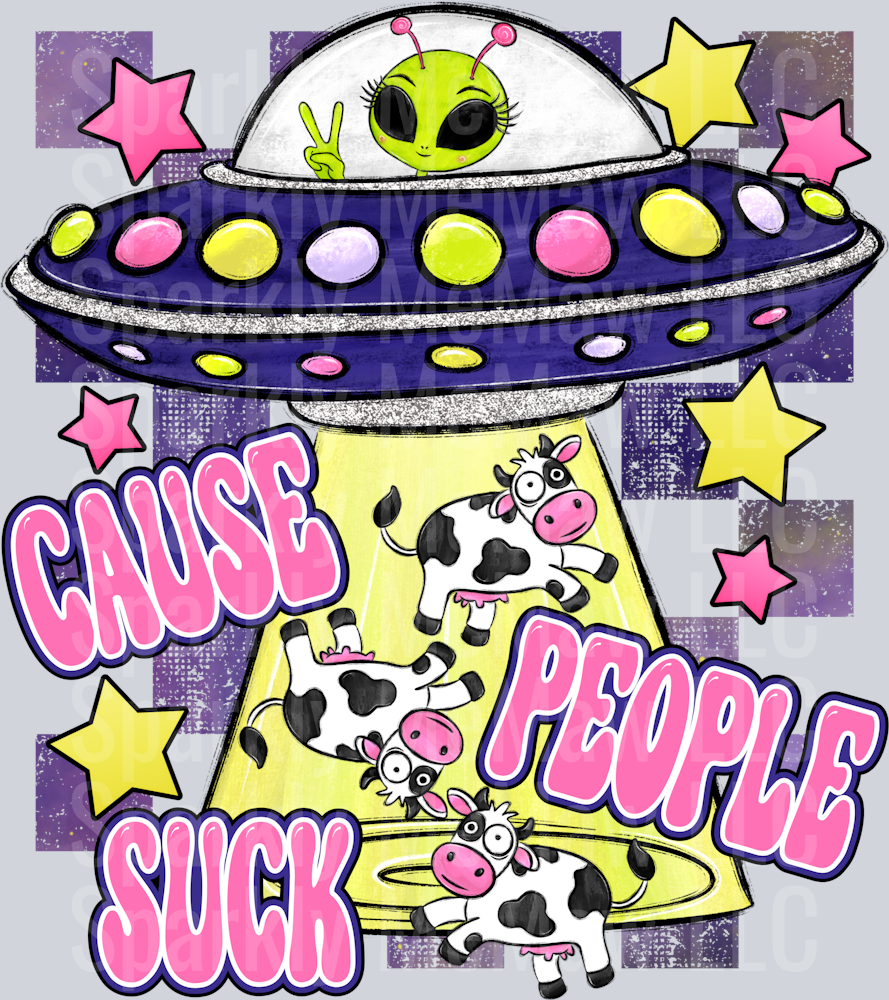 Cause people suck UV DTF Decal