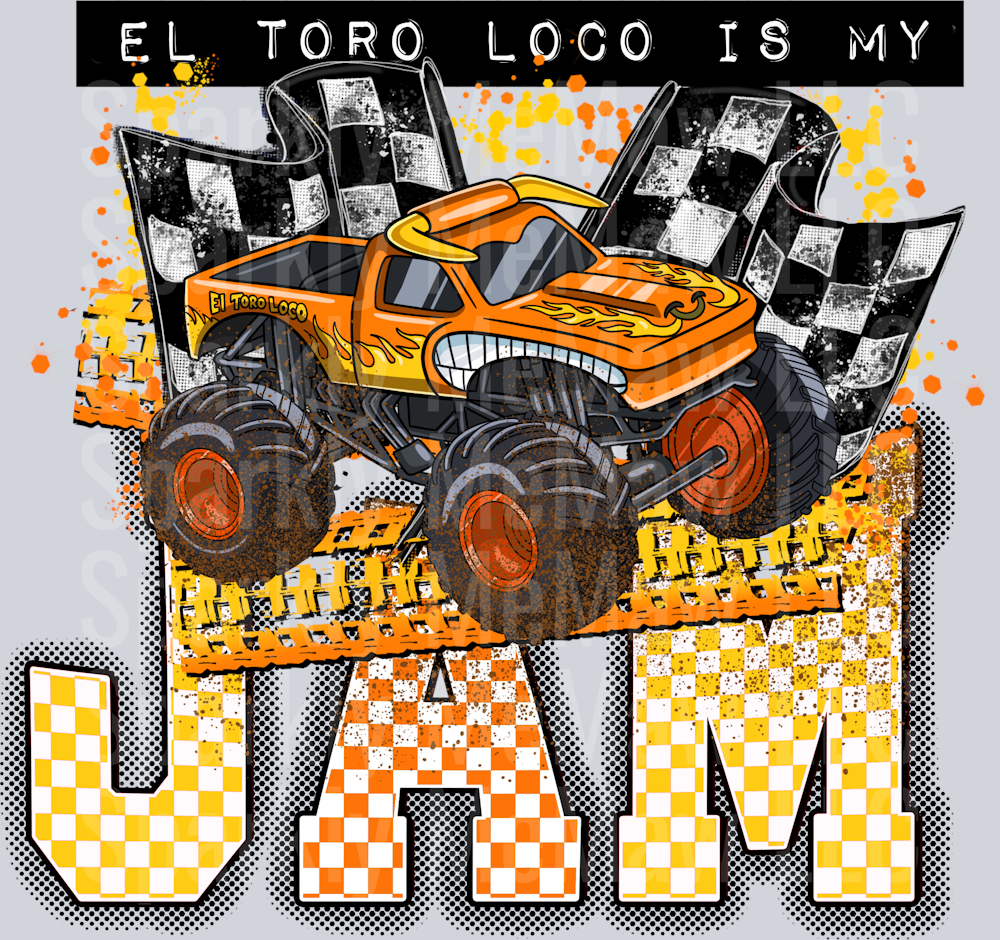 El toro UV DTF Decal