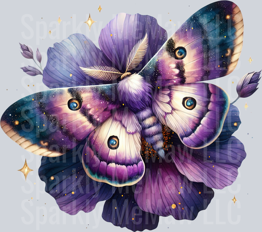 38 Nocturne Moth ClipArt Decal