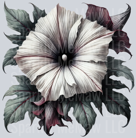 8 Gothic Flowers Clip Art UV DTF Decal