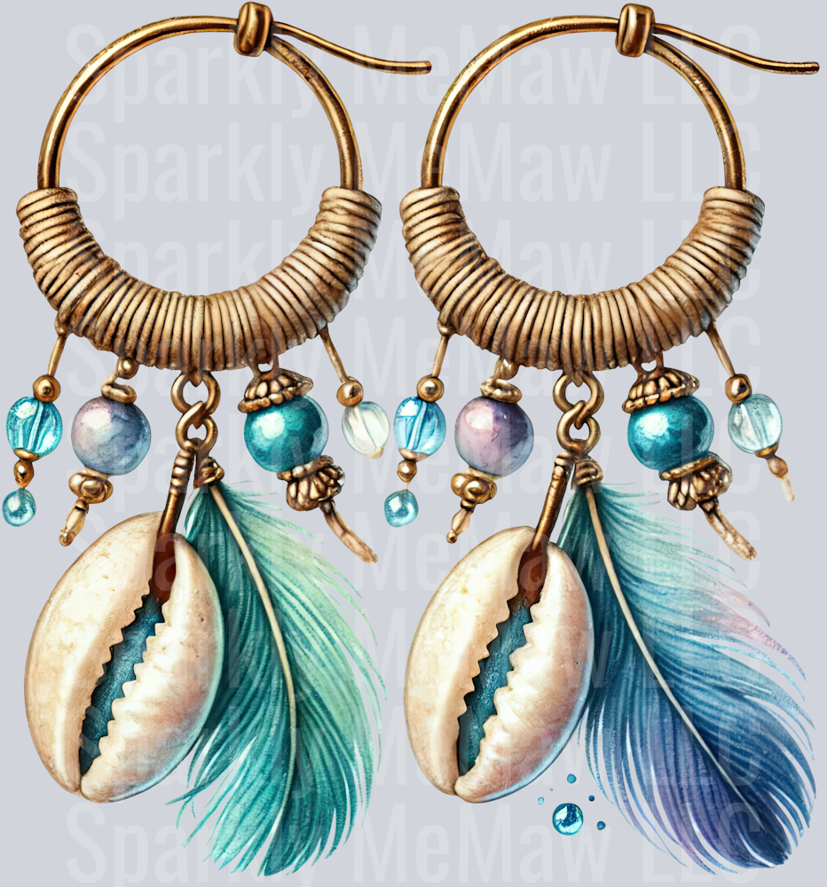 9 Ocean Boho Summer ClipArt Decal