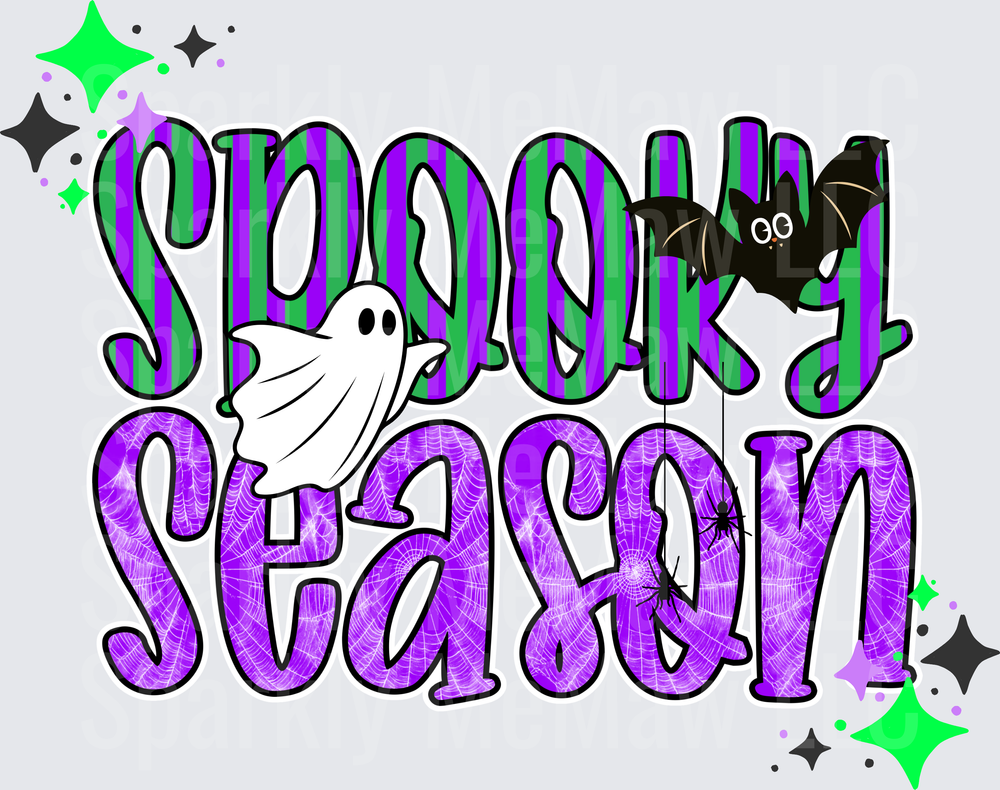 Spooky Season Halloween UV DTF Decal