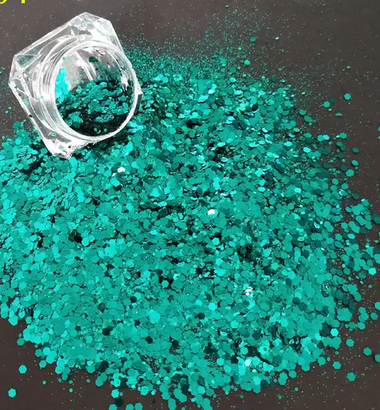 EXTREMELY TEAL elite chunky mix glitter