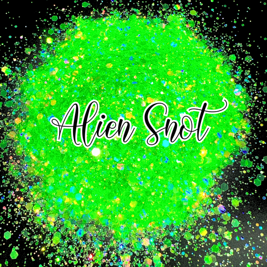 Alien Snot chunky Holographic Neon Glitter Mix