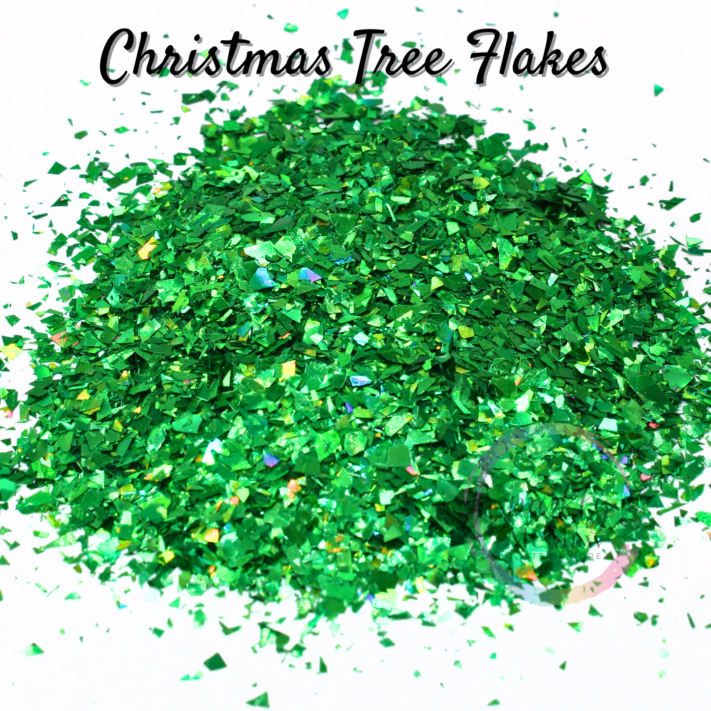 Christmas Tree Holographic Flakes