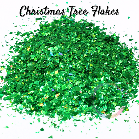 Christmas Tree Holographic Flakes