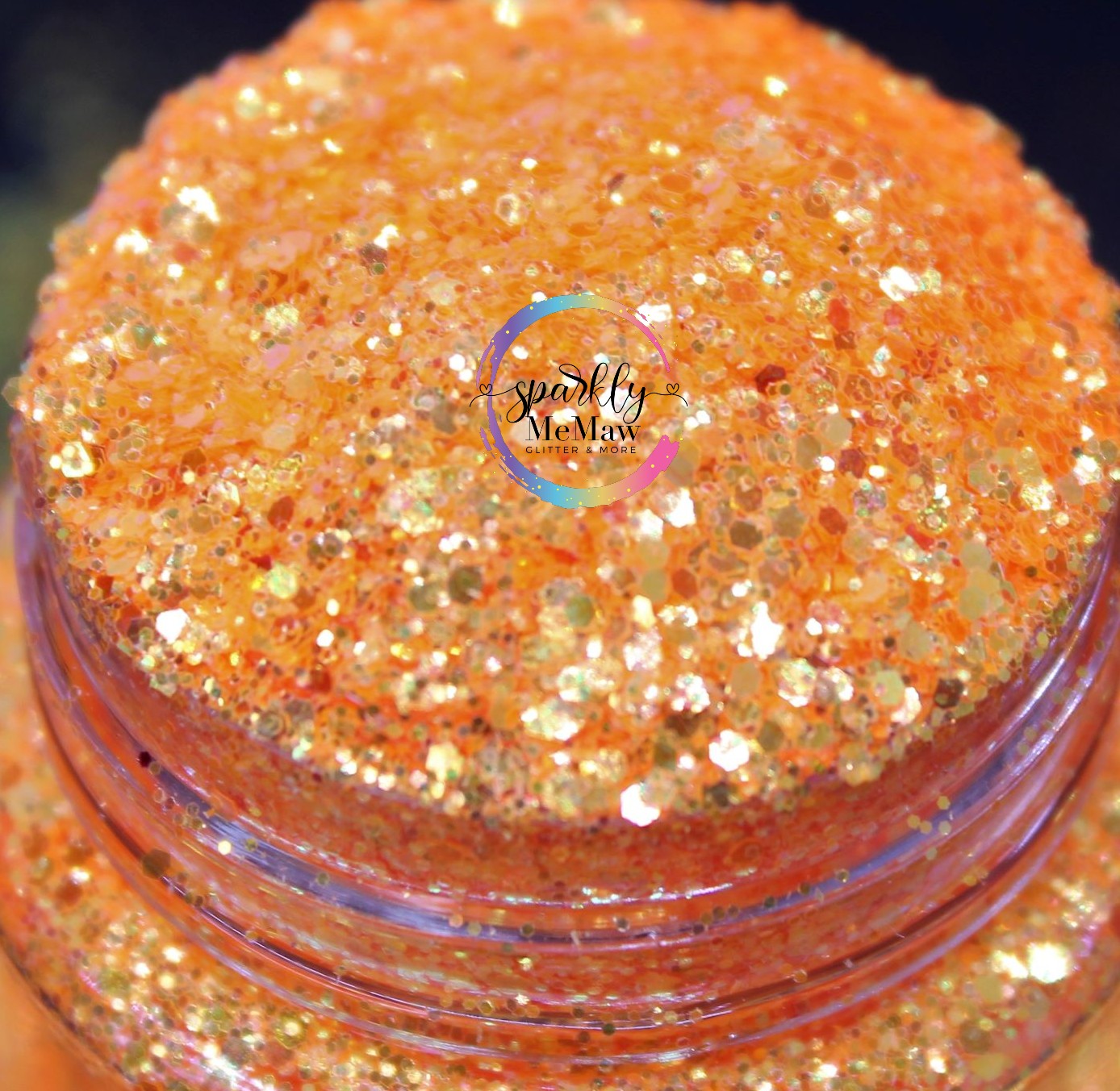 Tangerine High Sparkle micro Glitter Mix