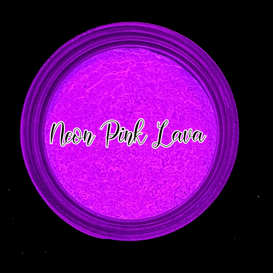 Neon Pink Lava Glow Powder