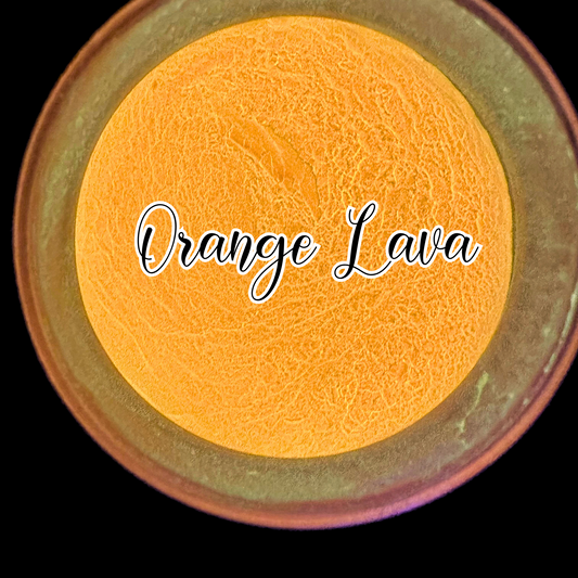 Neon Orange Lava Glow powder