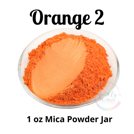 Orange 2 SMM Mica Powder 1 oz jar!