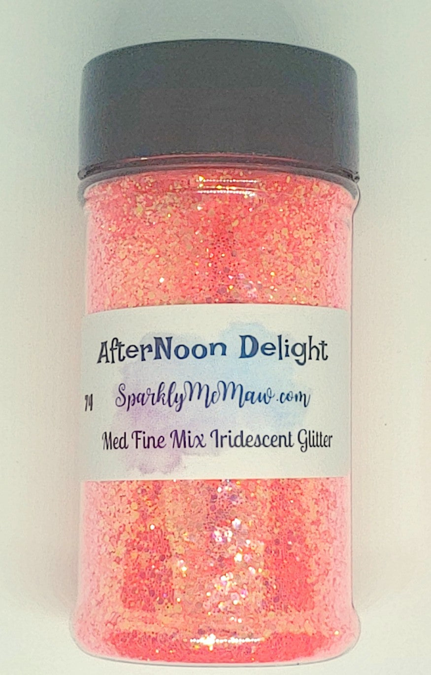 AFTERNOON DELIGHT high sparkle coral Mini chunky