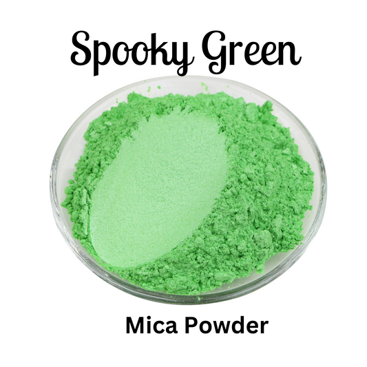 Spooky Green 1 oz Jar Mica Powder