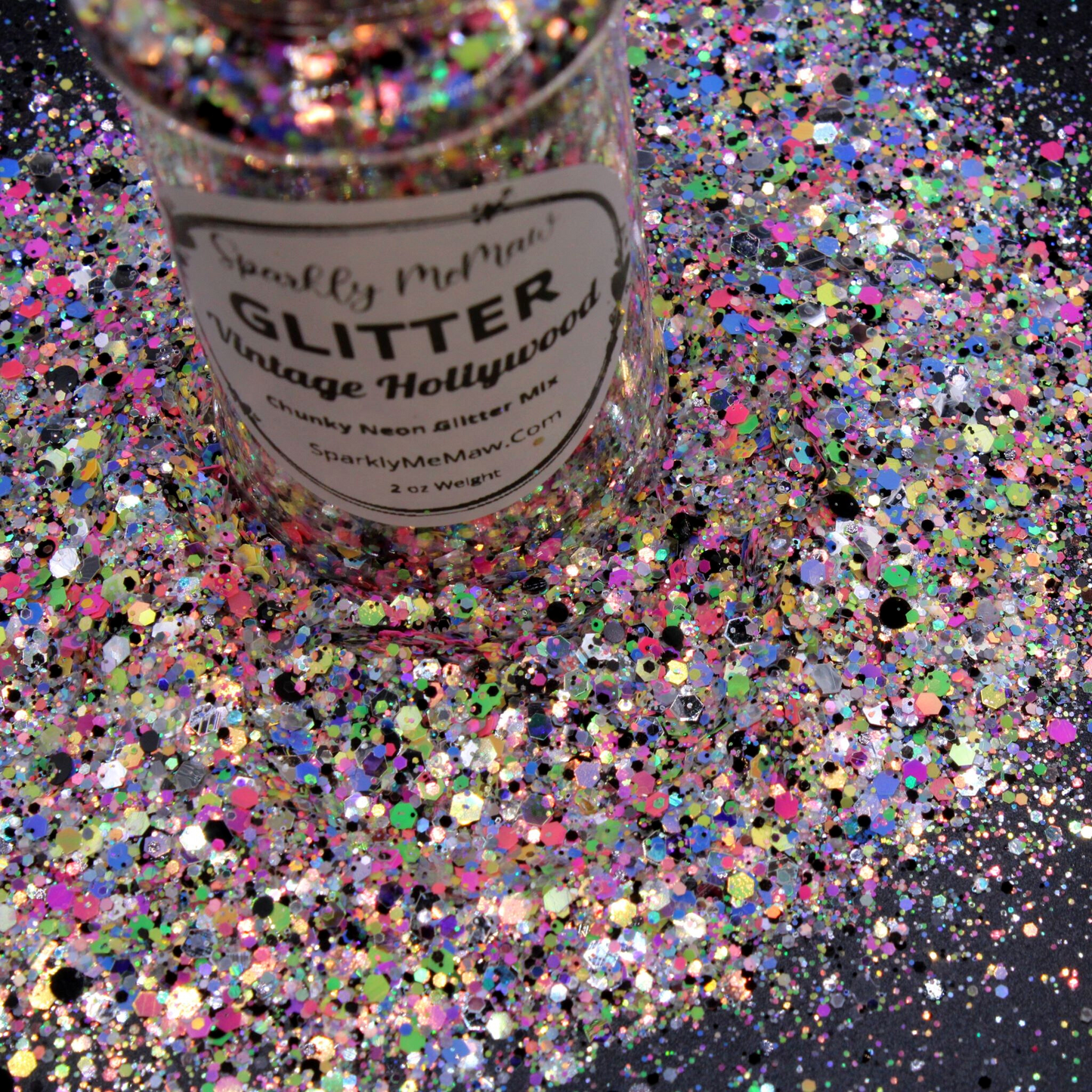 Vintage Hollywood Chunky Neon Glitter Mix