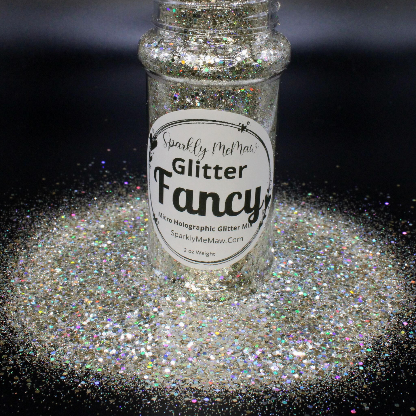 Fancy Micro Holographic Silver Glitter Mix