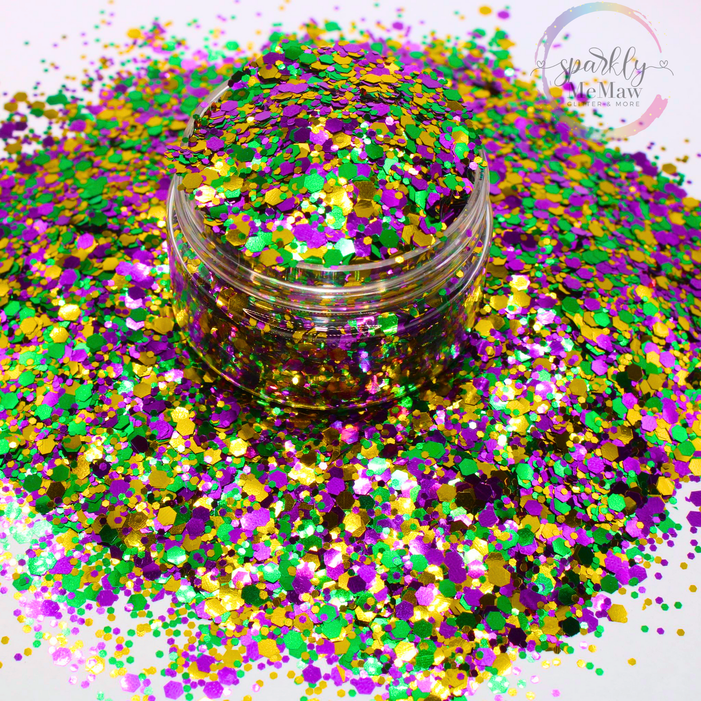 Fat Tuesday Chunky Metallic Glitter Mix (FREE DECAL)