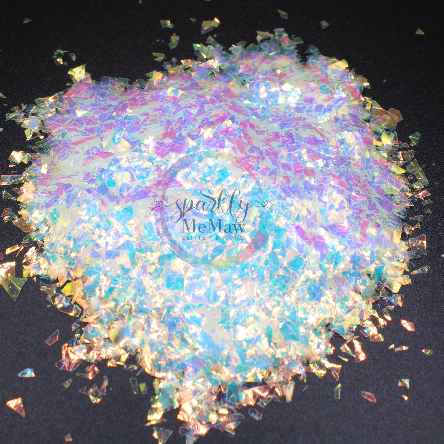 Unicorn Flakes Color #1 Opal Irregular size Color shifting Flakes (Shards)
