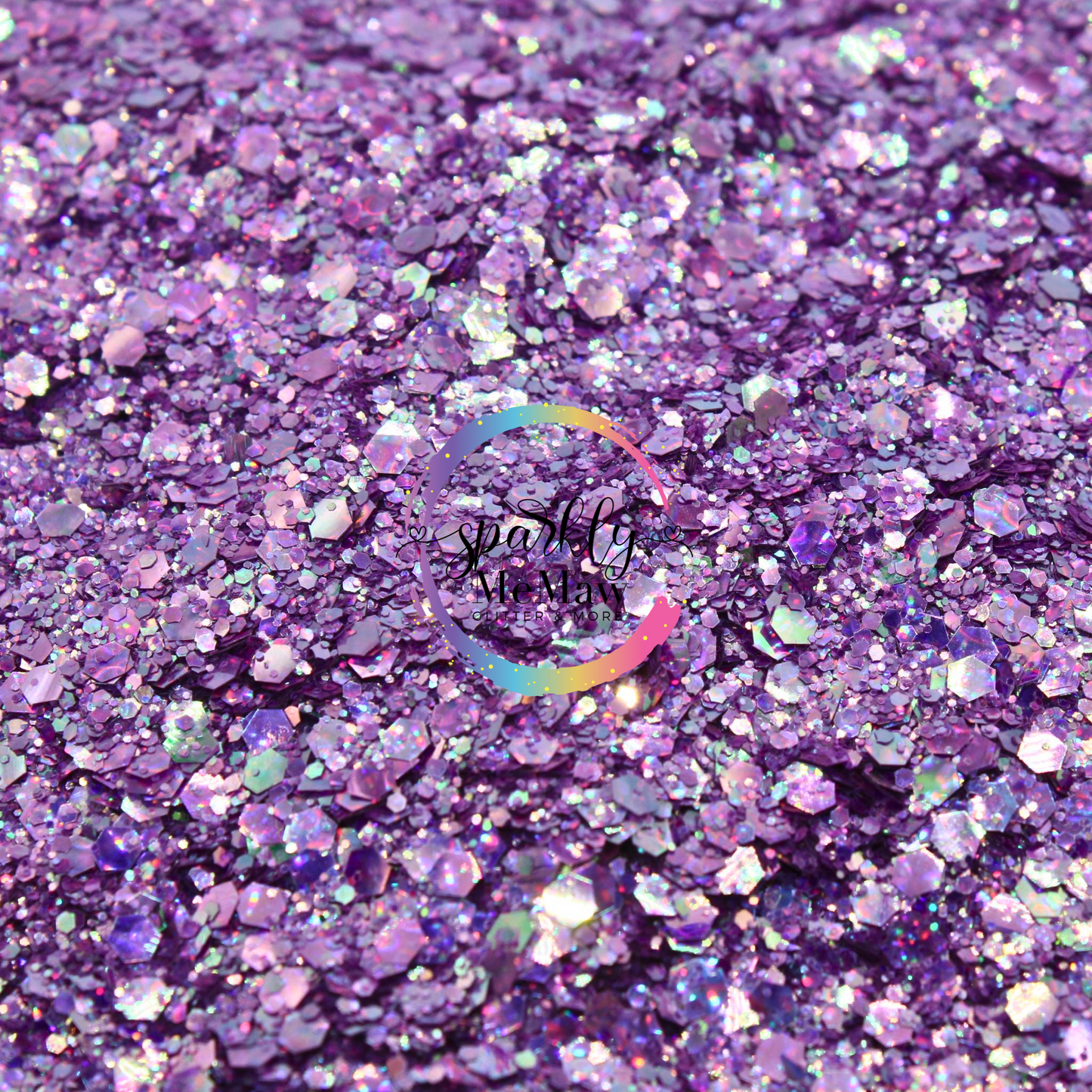 Purple Prism Chunky 3D Holographic Glitter Mix