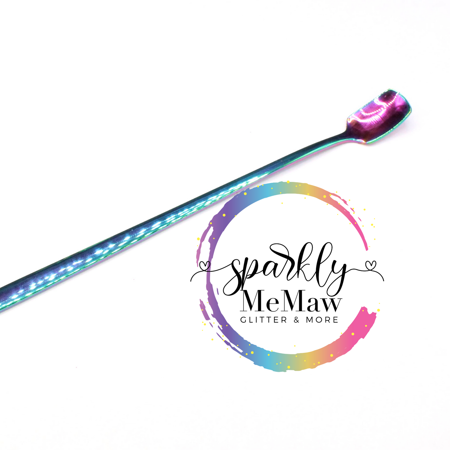 SMM Stainless Steel Color Changing Glitter/Mica Spoon