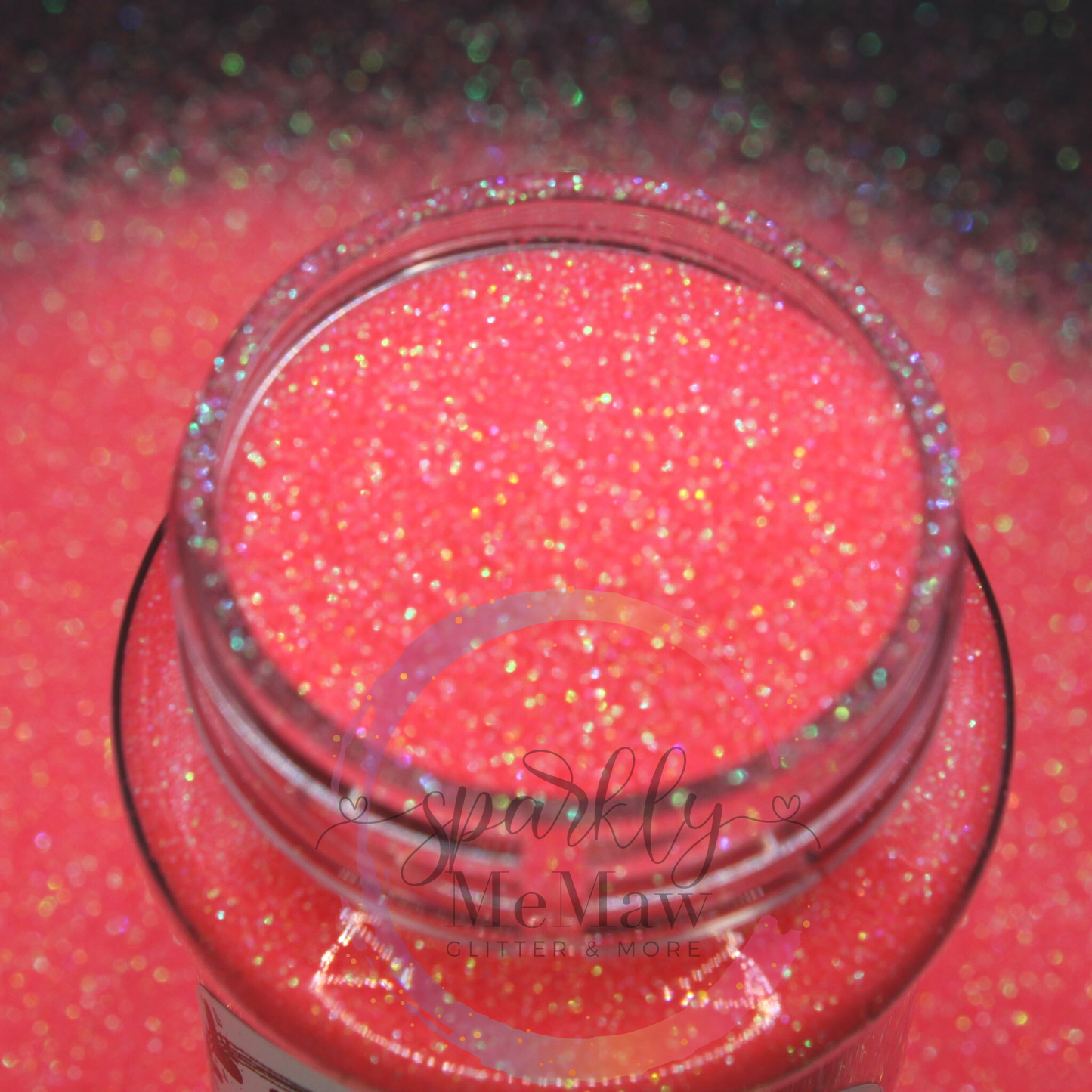 Neon Coral Basic Fine Glitter Mix
