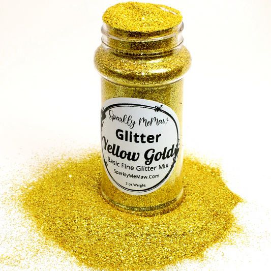 Yellow Gold Custom Metallic Fine Glitter Mix