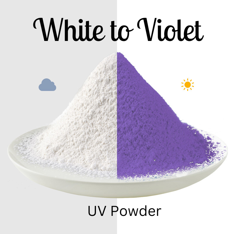 Sun UV Activated Photochromic Powder Pigment WHITE changing to VIOLET