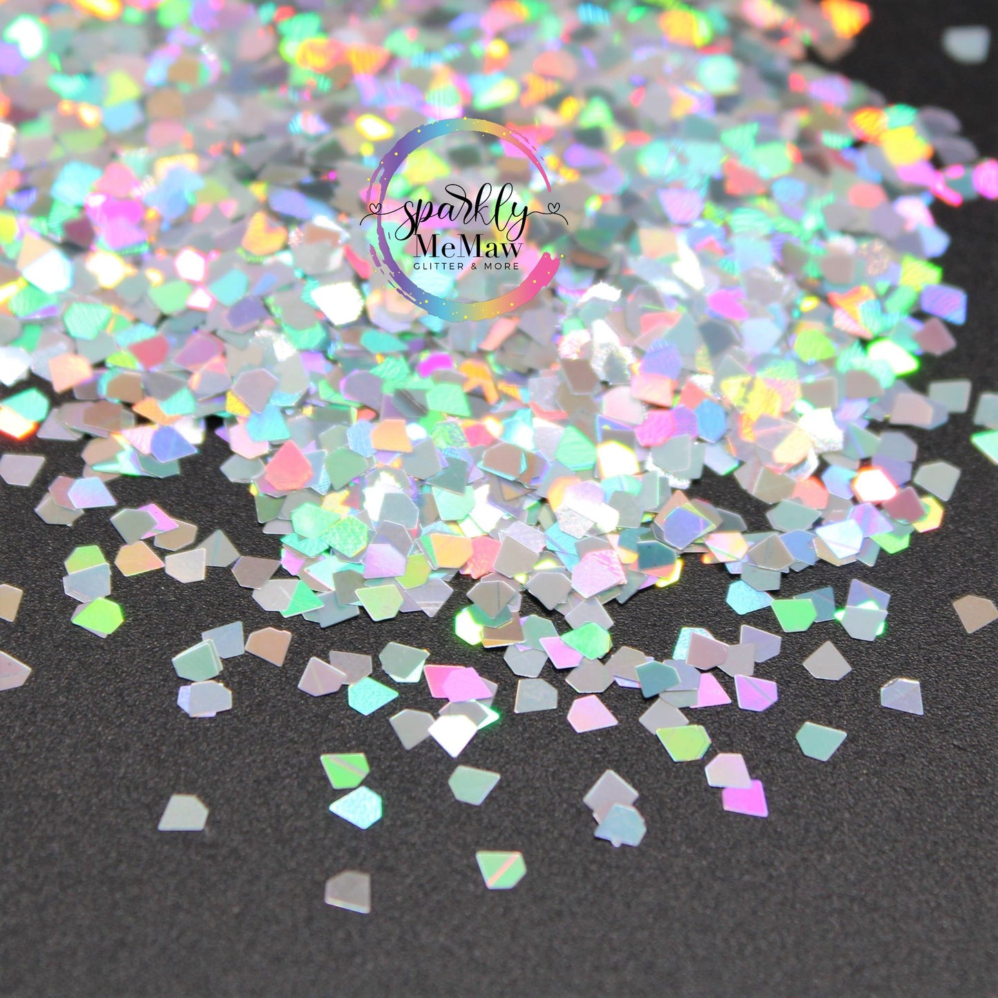 BeJeweled "Holographic 3mm Diamond Shaped Glitter