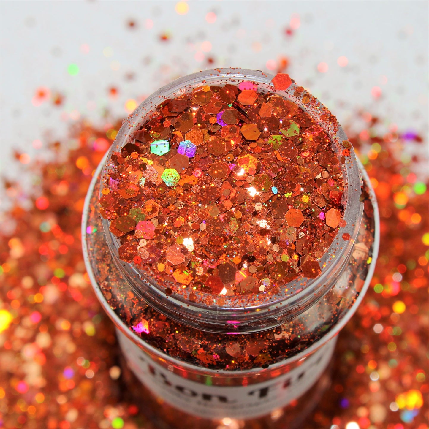 Bon Fire Chunky Full coverage Rainbow Holographic Glitter