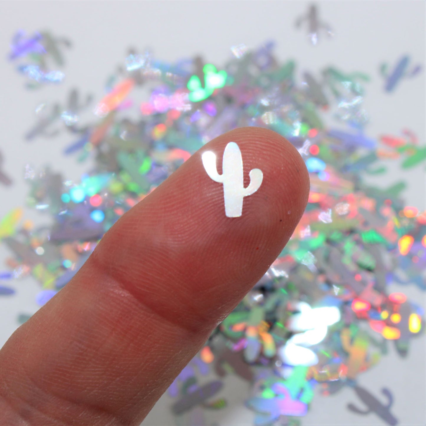 Cactus Holographic Shaped Glitter