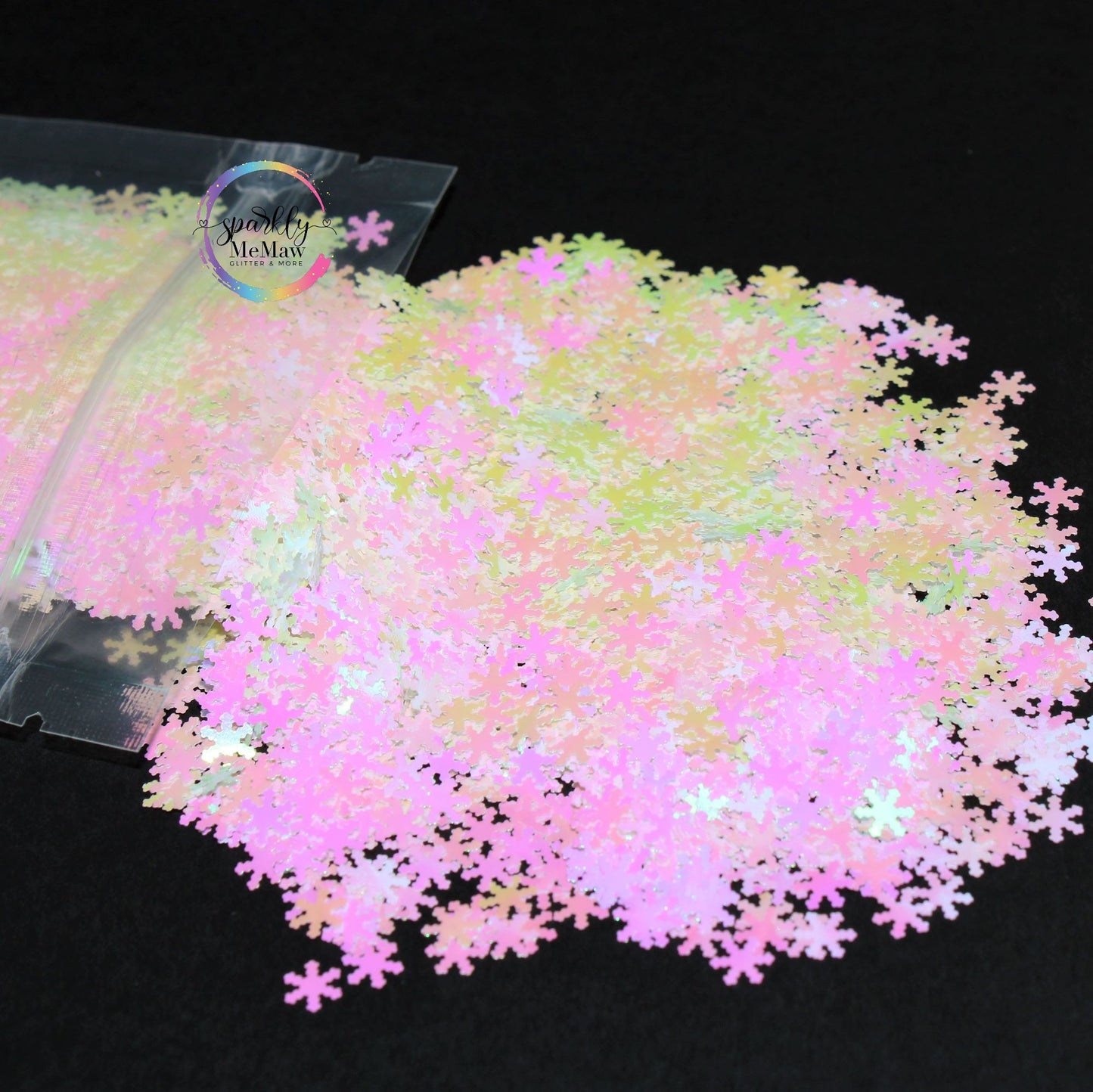 ColorShifting Snow Flakes (6mm shaped glitter)