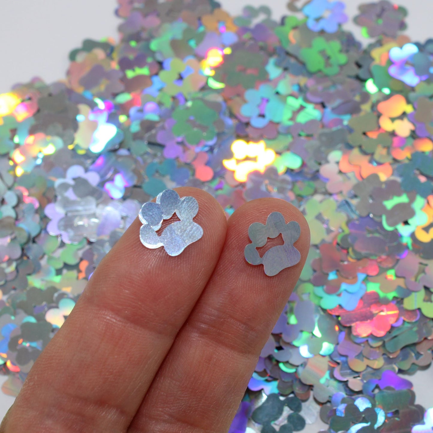 Dog Paws Holographic Shaped Glitter